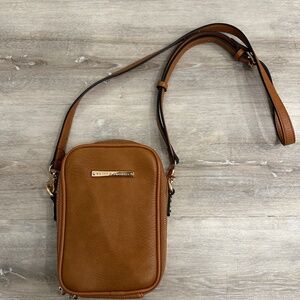 Poppy & Peonies vegan small crossbody bag